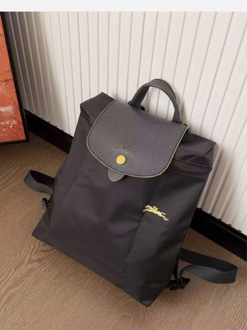 Longchamp Le Pliage Classic Black Nylon Backpack